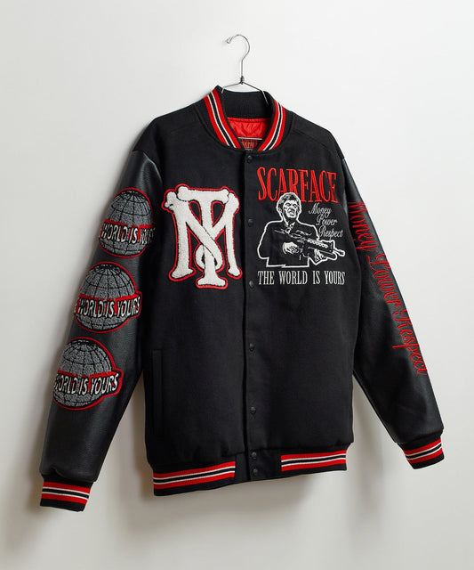 Scarface the World Varsity Jacket - Black