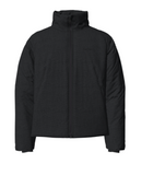 Long Sleeves Front Zipper Mock Neck Puffer Coat