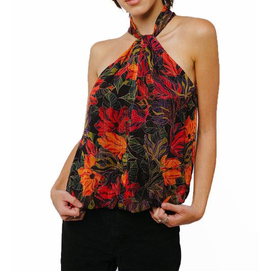 Gisele Twist Neck Halter Top
