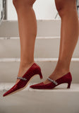 Antonella Embossed Leather Pump