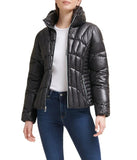 Quilted Puffer Jacket Black