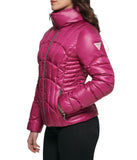 Quilted Puffer Jacket Magenta