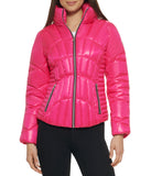 Quilted Puffer Jacket Hot Pink