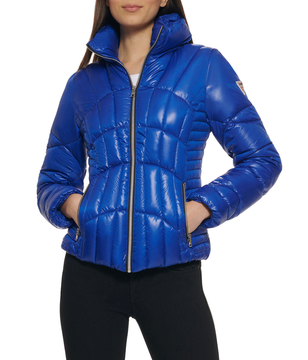 Quilted Puffer Jacket Indigo