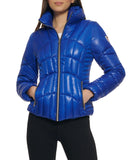 Quilted Puffer Jacket Indigo