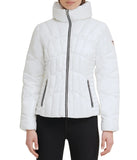 Quilted Puffer Jacket Cream