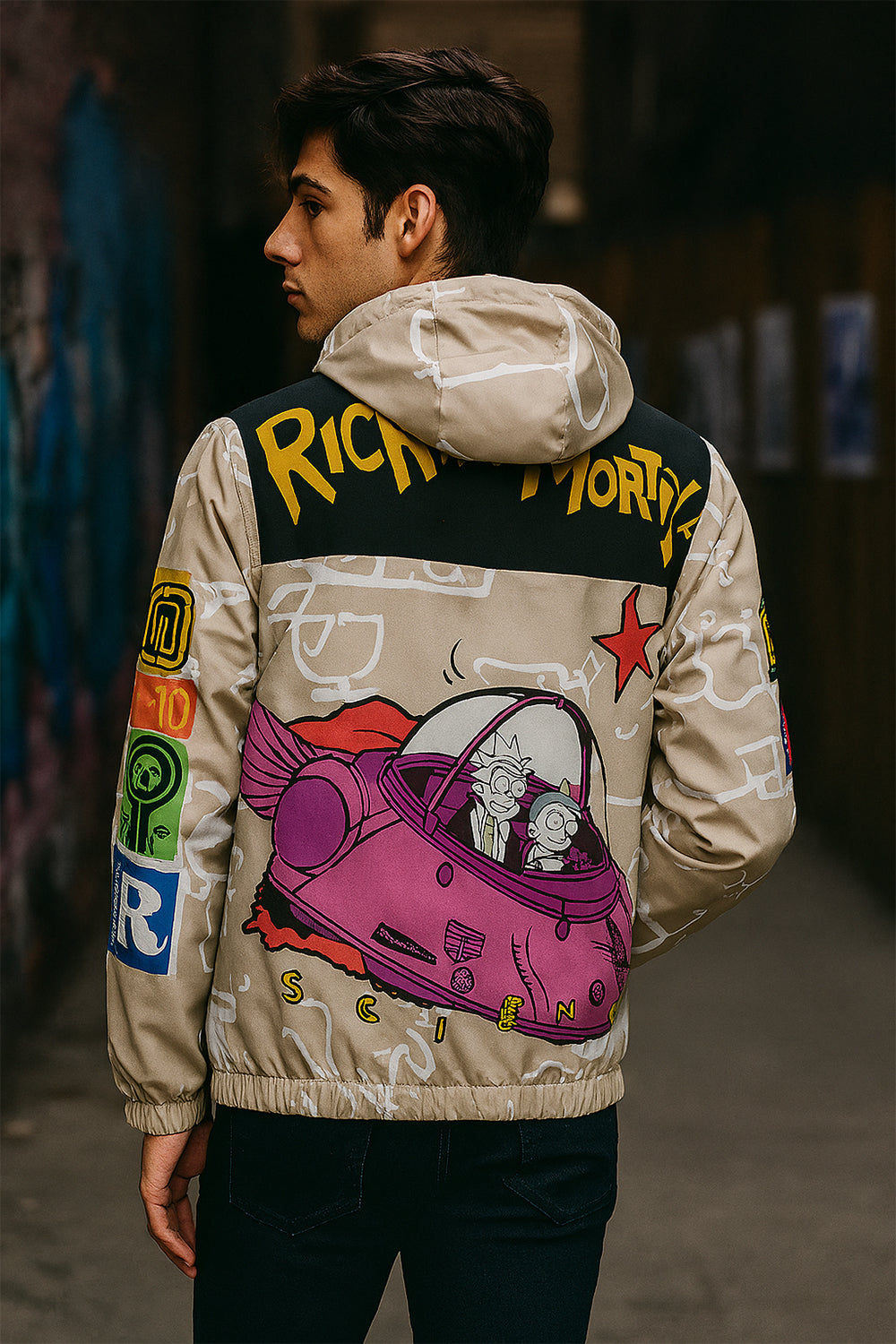 Rick And Morty Light Weight Windbreaker Jacket