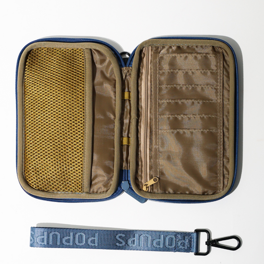 PASSPORT WALLET STORMY BLUE