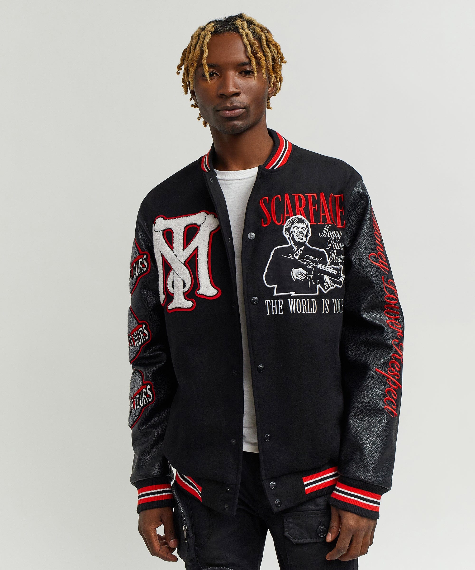 Scarface the World Varsity Jacket - Black