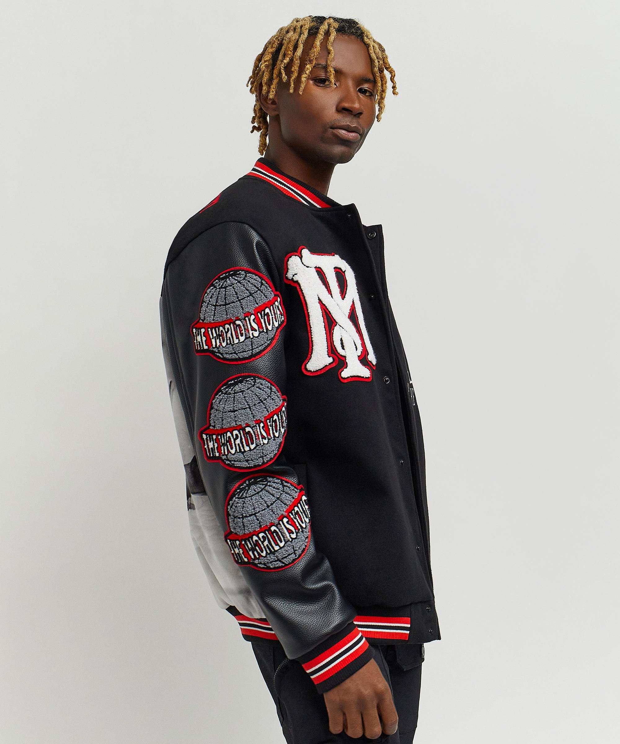 Scarface the World Varsity Jacket - Black