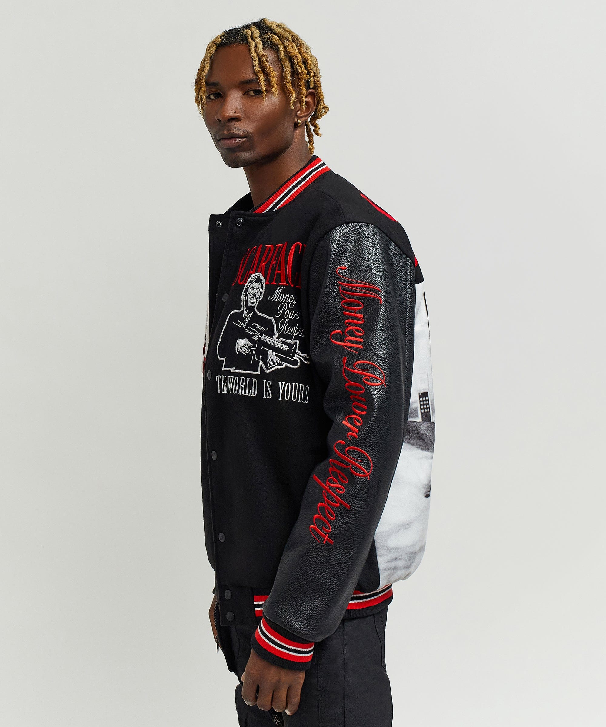 Scarface the World Varsity Jacket - Black
