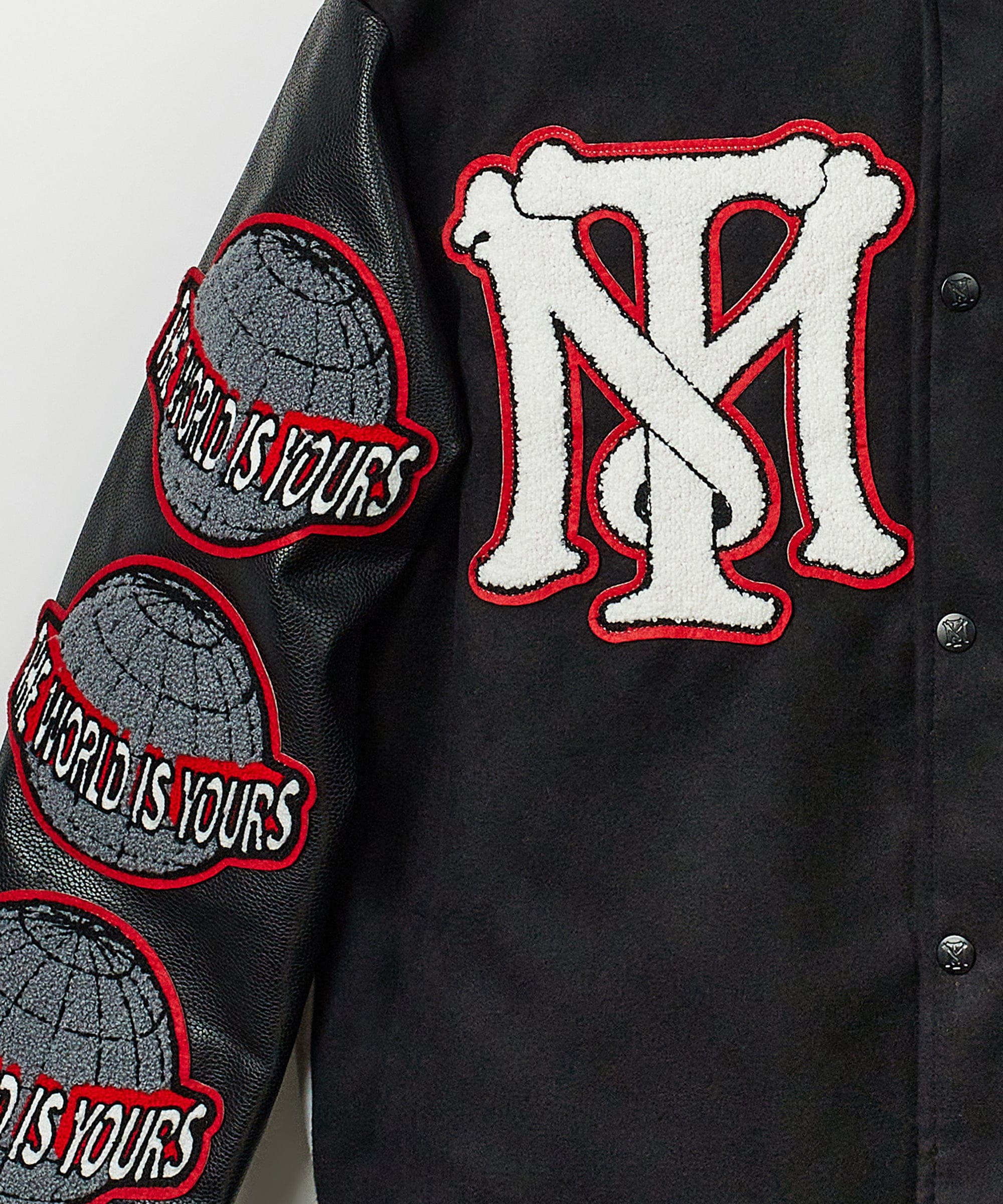 Scarface the World Varsity Jacket - Black