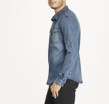 Men's Brooklyn Laundry Long Sleeve Stretch Denim Shirt 2