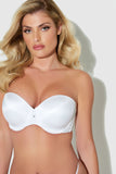 Hollywood Exxtreme Push Up Strapless Bra - White