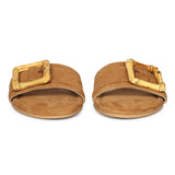 Amsterdam Suede - Cognac Sandals