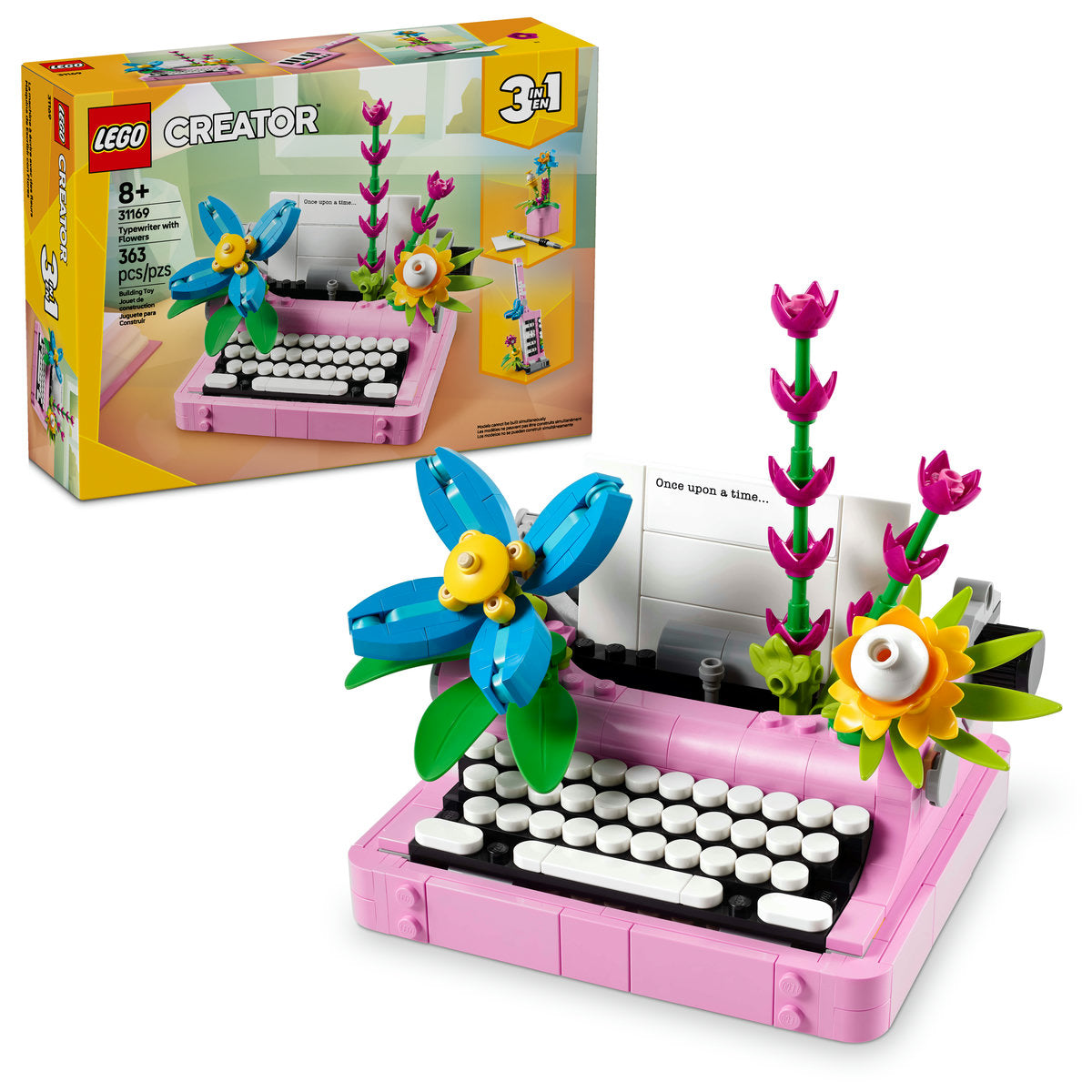 LEGO® Creator 3in1 Typewriter With Flowers Toy Playset 31169