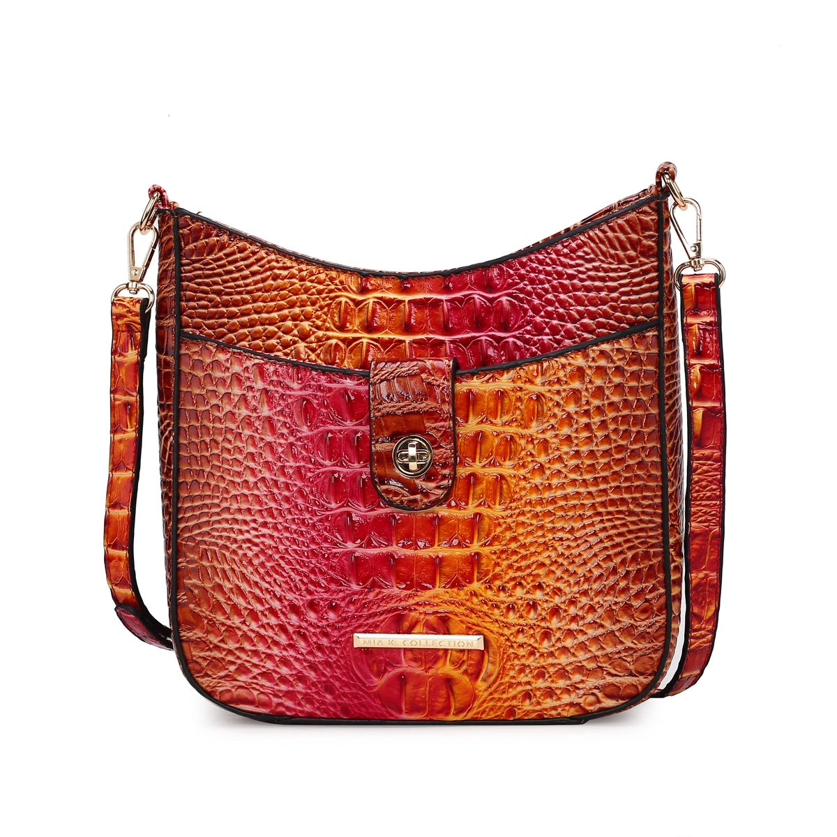 Giovana Gradient Croc Crossbody Bag