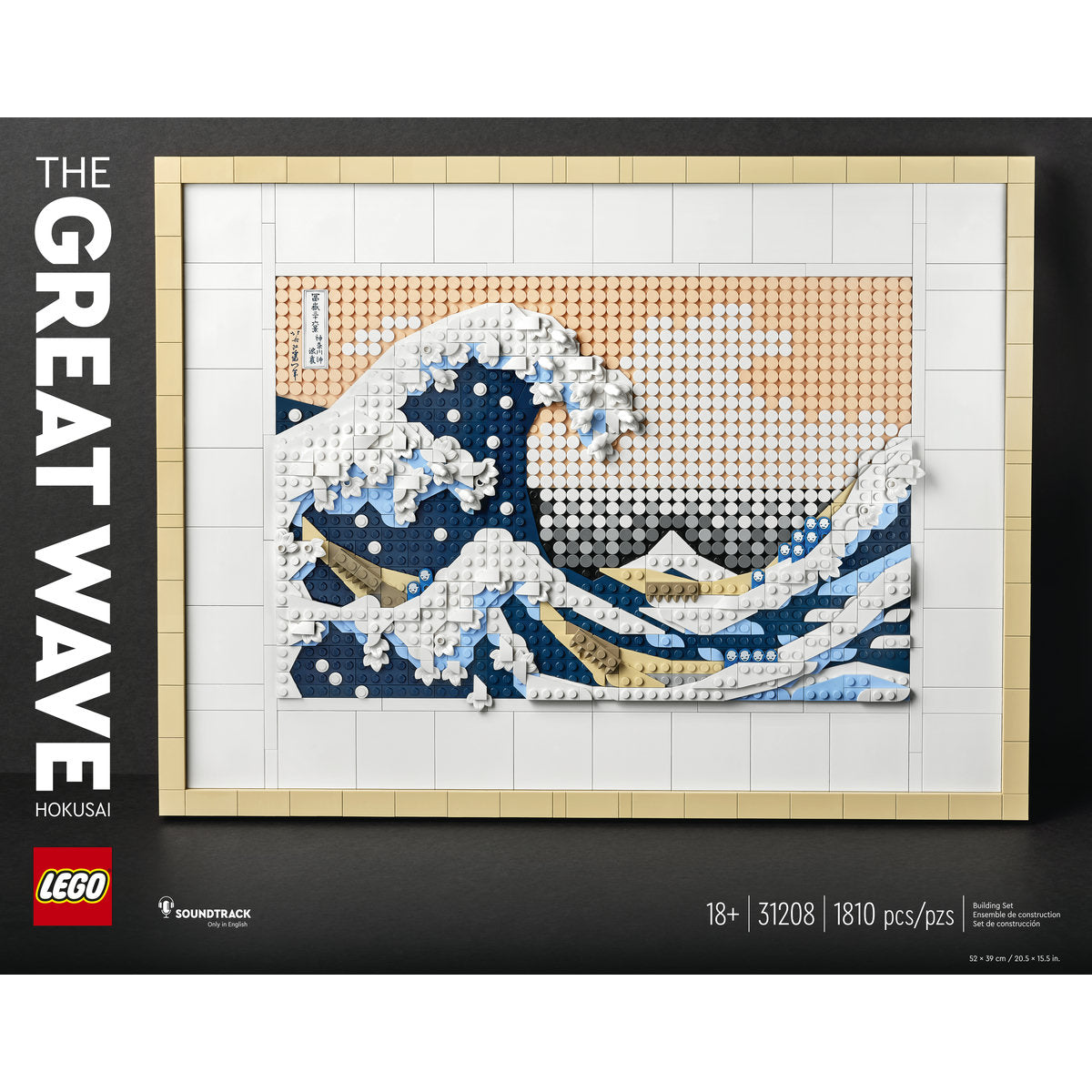 LEGO® Art Hokusai – The Great Wave 31208 Building Kit 1,810 Pieces