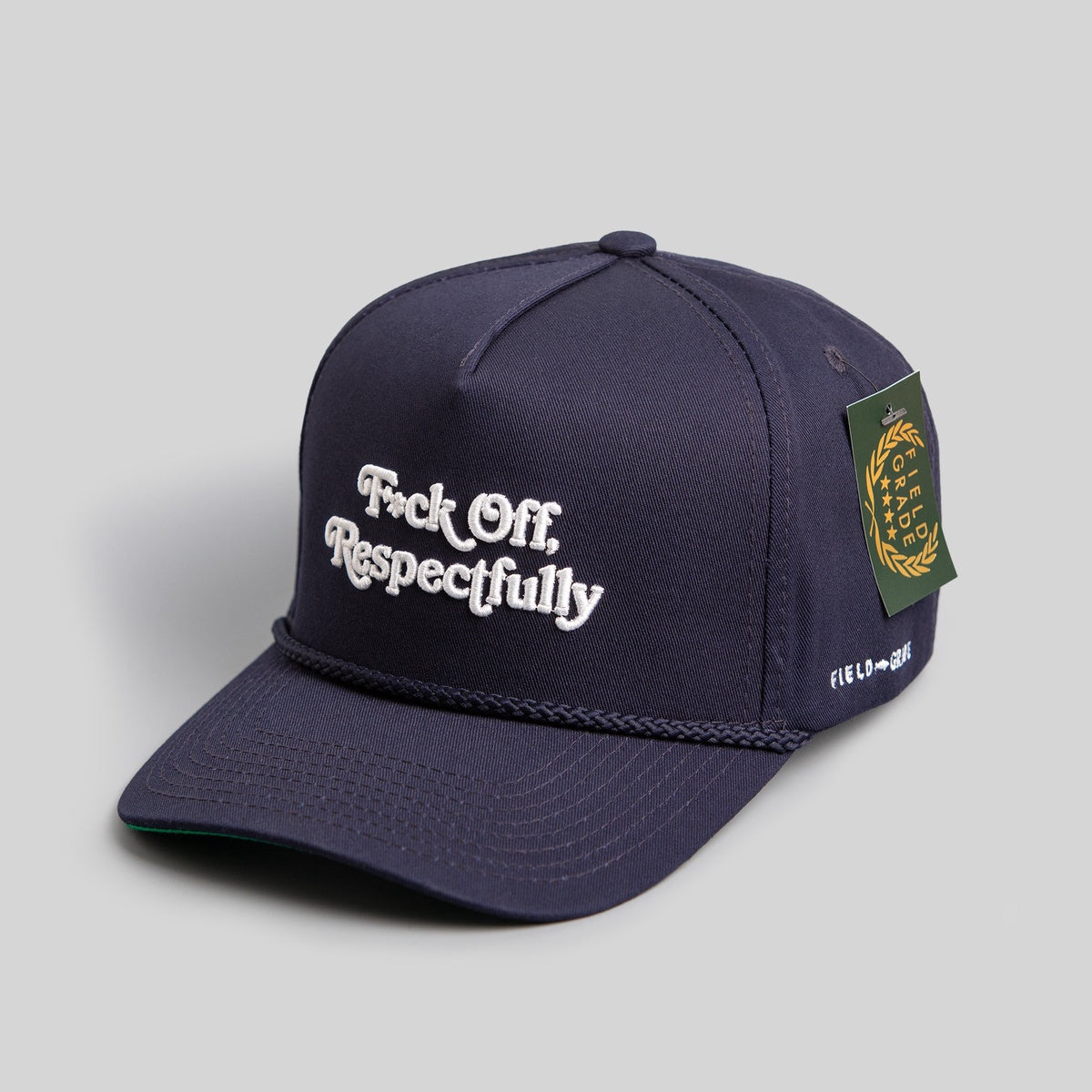 RESPECTFULLY DEEP NAVY TRUCKER HAT