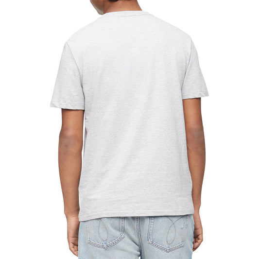 Short Sleeves Smooth Cotton Solid Crewneck Tee