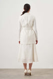 Mizalle Belted Vest Ecru Apparel
