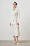 Mizalle Belted Vest Ecru Apparel