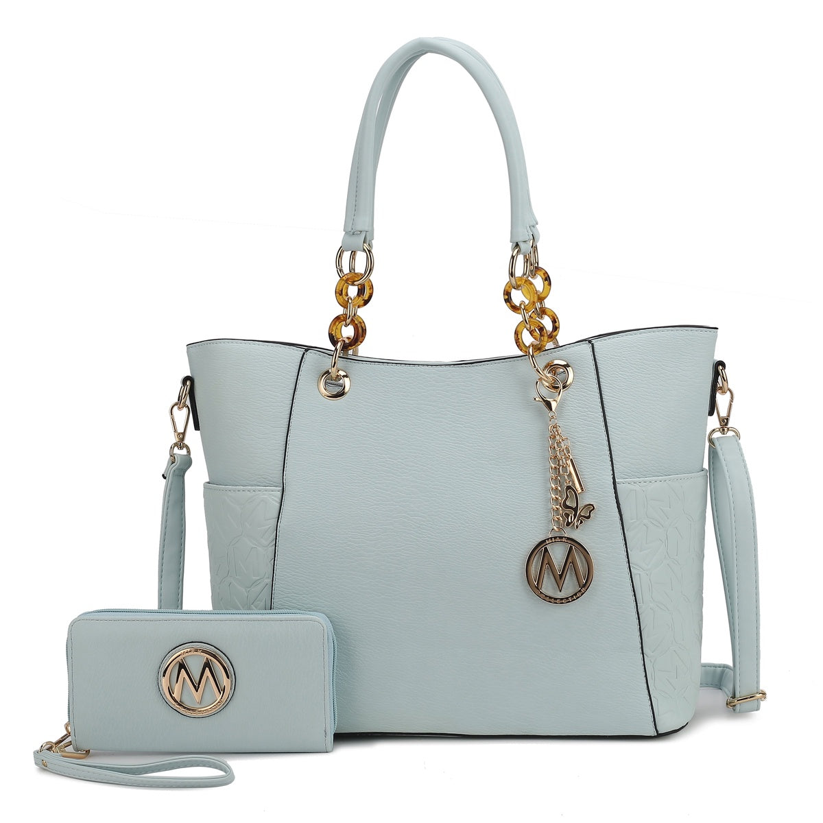 Merlina Embossed Tote Bag and Set
