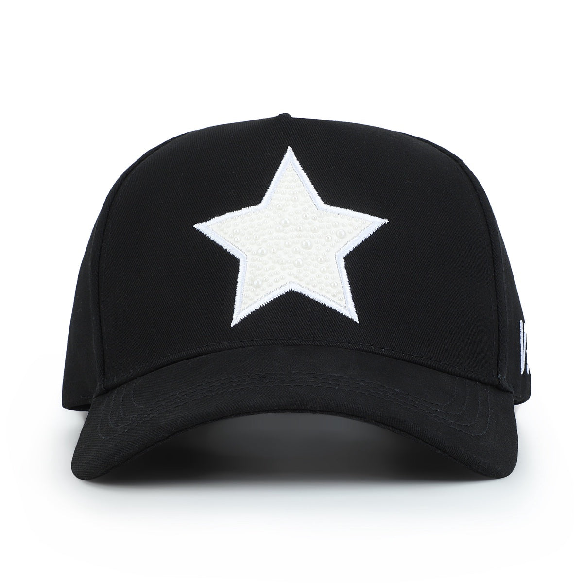 Vintage Havana Trucker Hat for Women  – Black Adjustable Cap – Pearl Star