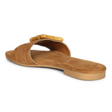 Amsterdam Suede - Cognac Sandals