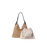 Raffia Triangle Women's Shoulder Bags