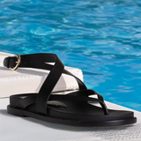 Elise Flat Leather Sandal