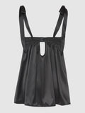 Petra Satin Open Cup Babydoll - Fredericks of Hollywood