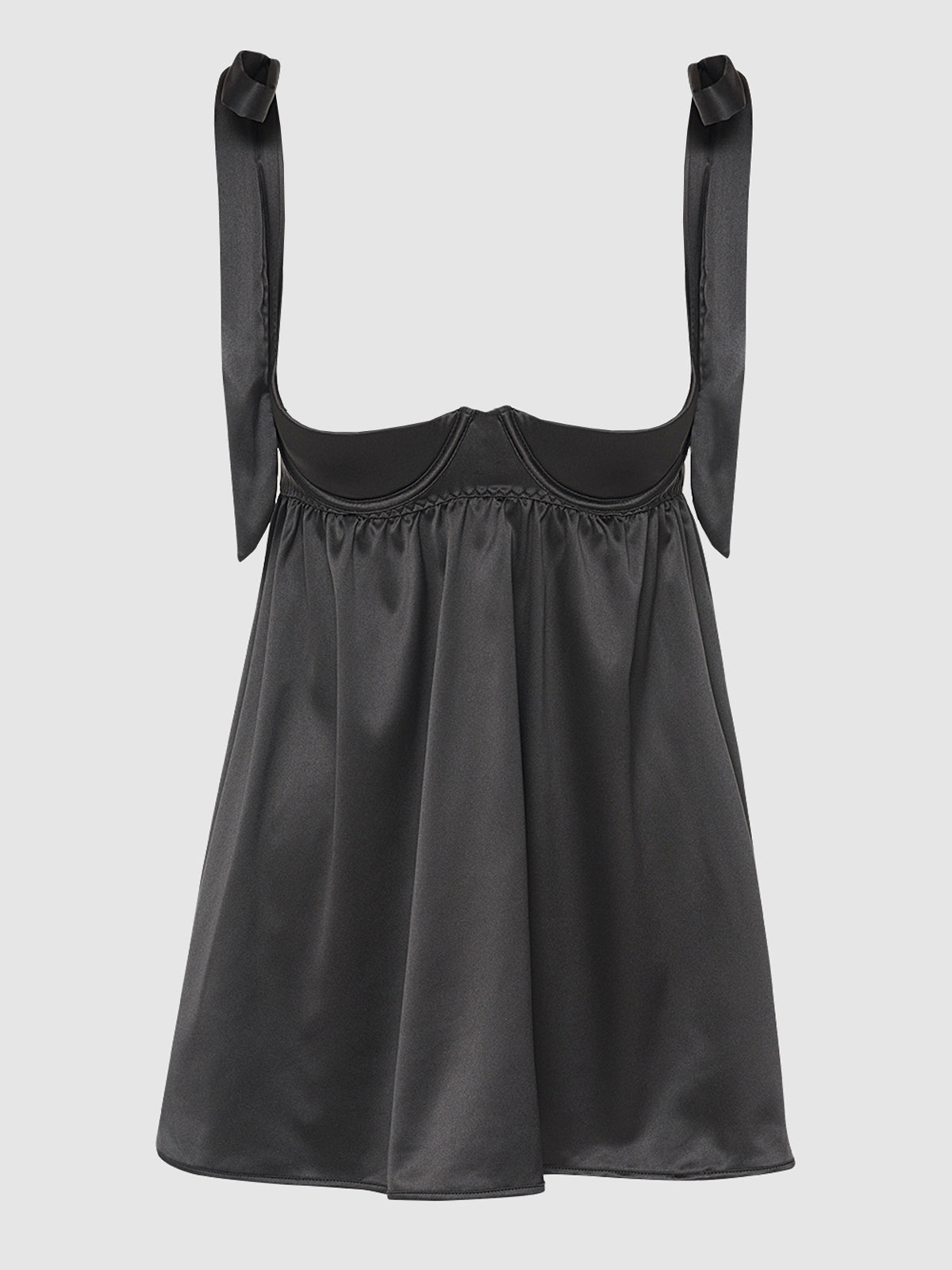 Petra Satin Open Cup Babydoll - Fredericks of Hollywood