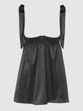 Petra Satin Open Cup Babydoll - Fredericks of Hollywood