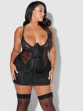 Rosalind Satin & Lace Underwire Chemise - Fredericks of Hollywood