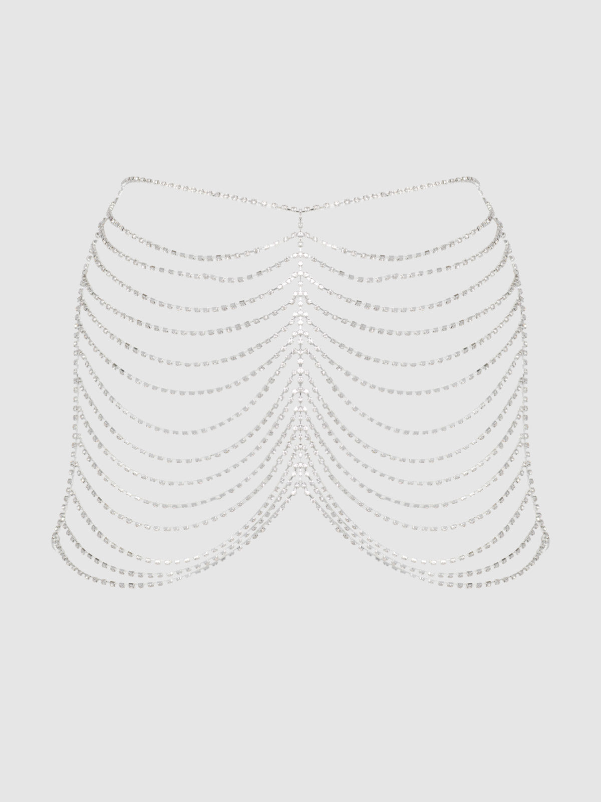 Ziggy Draped Rhinestone Skirt - Fredericks Of Hollywood