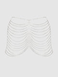 Ziggy Draped Rhinestone Skirt - Fredericks Of Hollywood