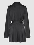 Petra Satin Short Robe - Fredericks of Hollywood