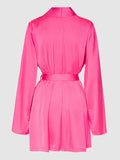 Petra Satin Short Robe - Fredericks of Hollywood