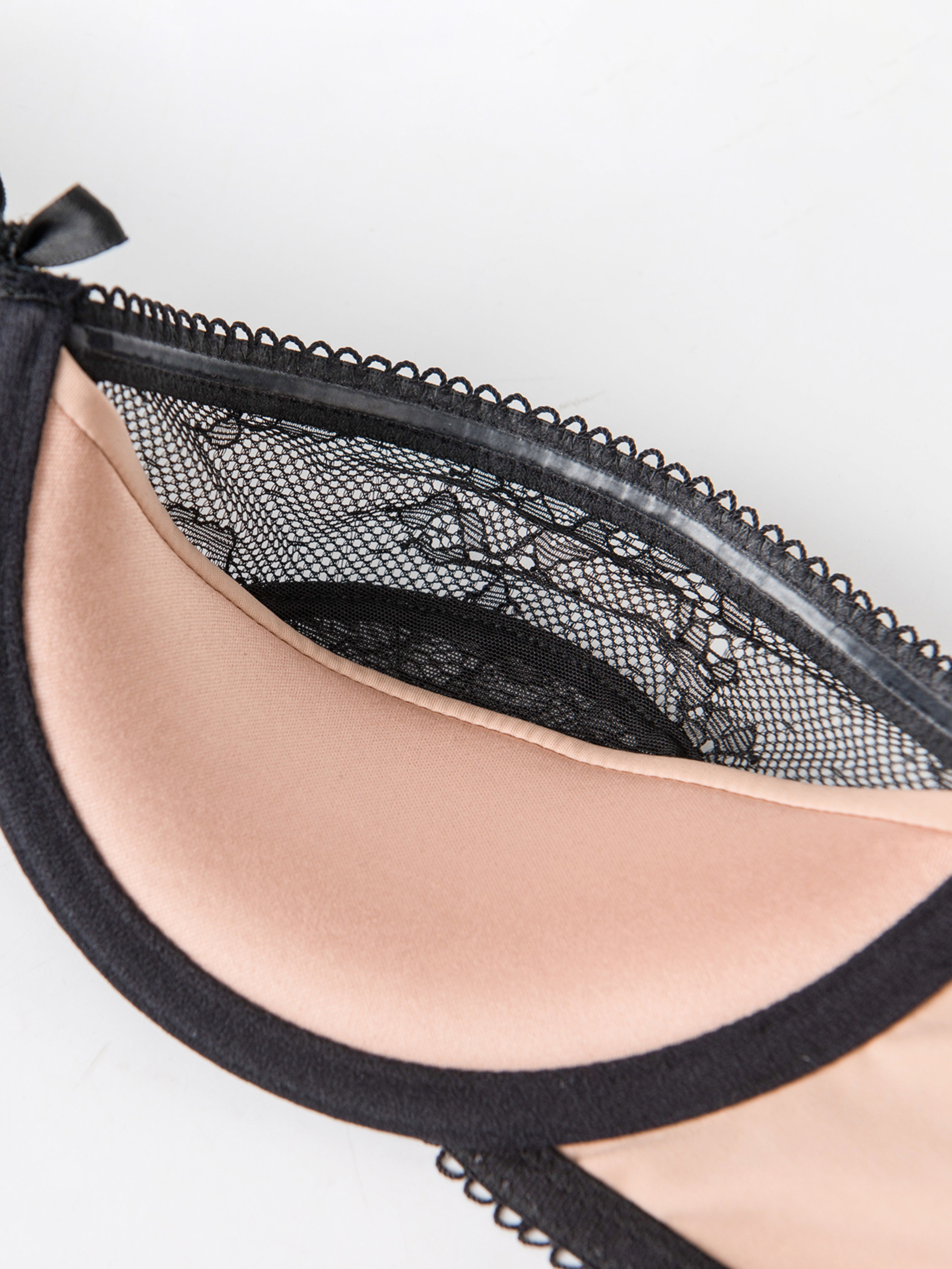 Luella Lace & Satin Demi Bra - Frederick's Of Hollywood