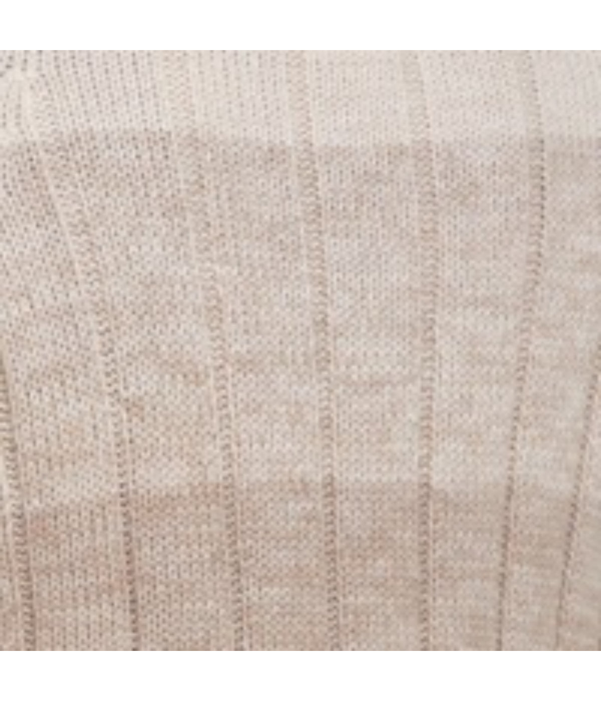 Ombre Cable Button Mock Neck Sweater Beige Marl