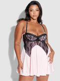 Rosalind Lace Bodice & Satin Skirt Babydoll - Fredericks of Hollywood