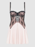 Rosalind Lace Bodice & Satin Skirt Babydoll - Fredericks of Hollywood