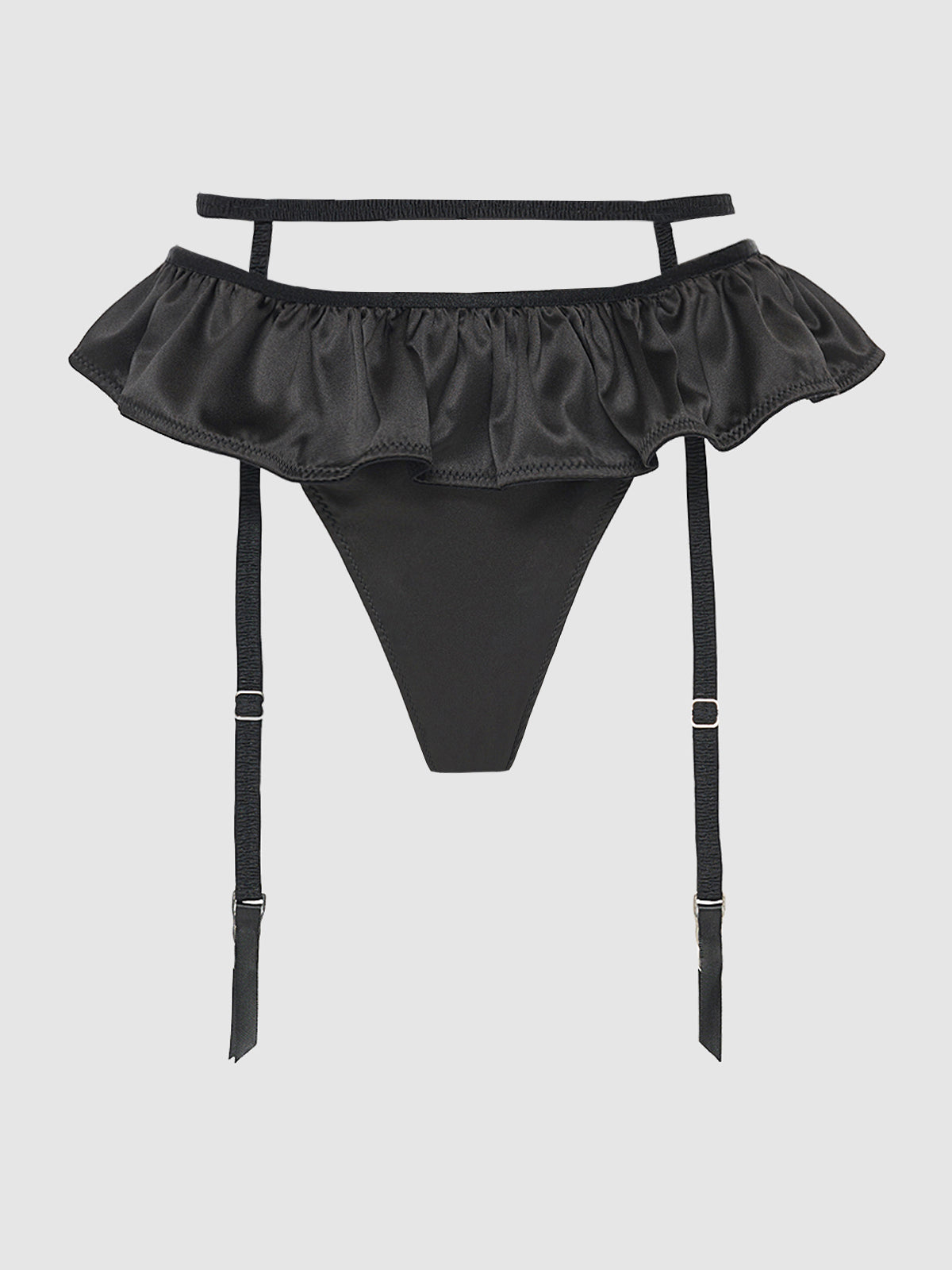 Petra Skirted Satin Tanga - Fredericks of Hollywood