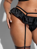 Petra Skirted Satin Tanga - Fredericks of Hollywood