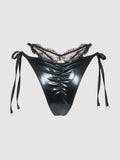 Onyx Double Layer & Lace Swim Cheeky - Fredricks of Hollywood