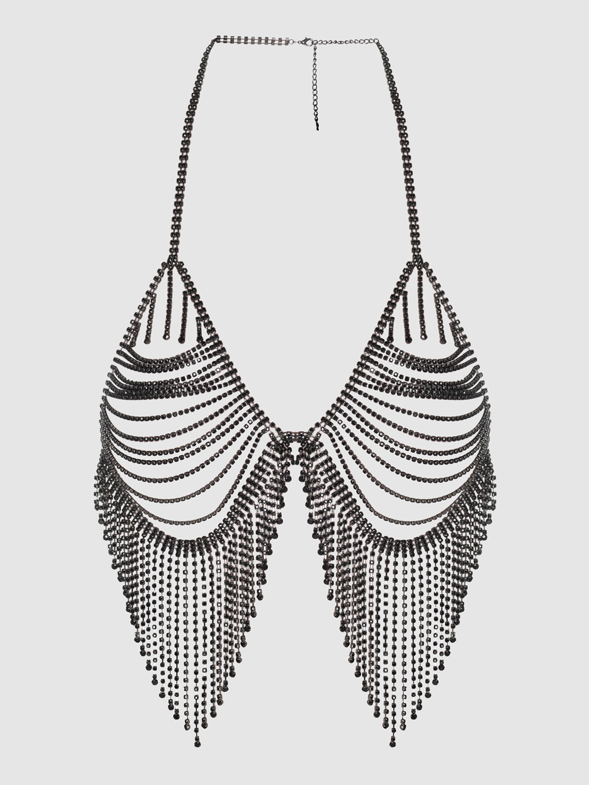 Ziggy Rhinestone Fringe Triangle Bra - Fredericks Of Hollywood