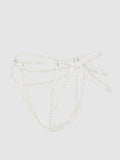 White Pearl Draped Panty - Fredericks of Hollywood