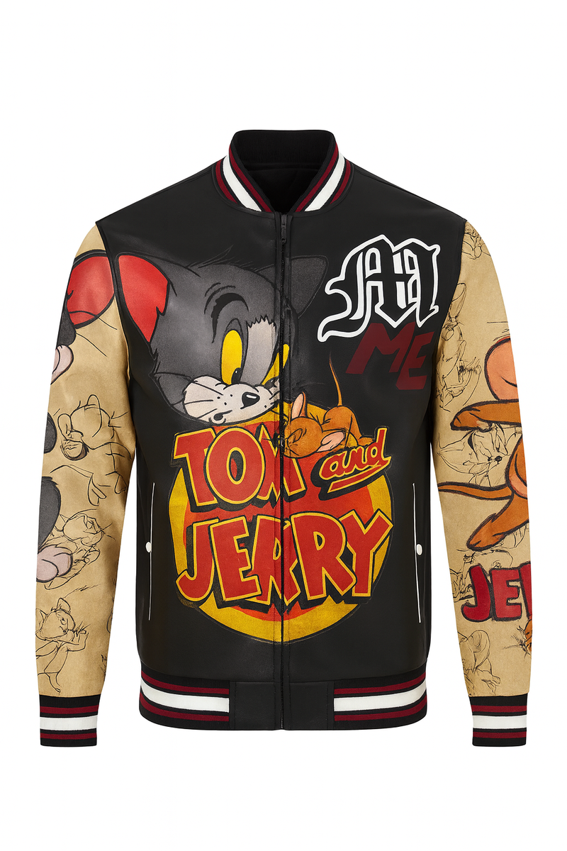 Tom And Jerry Varsity Jacket