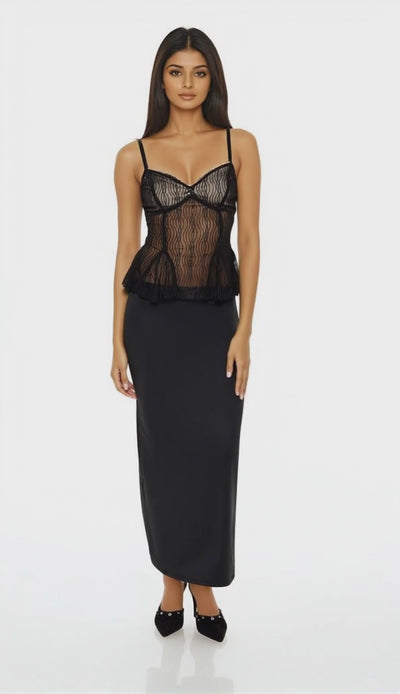 Sheer Mesh Flounce Cami Sheer Mesh Flounce Cami - Image 8